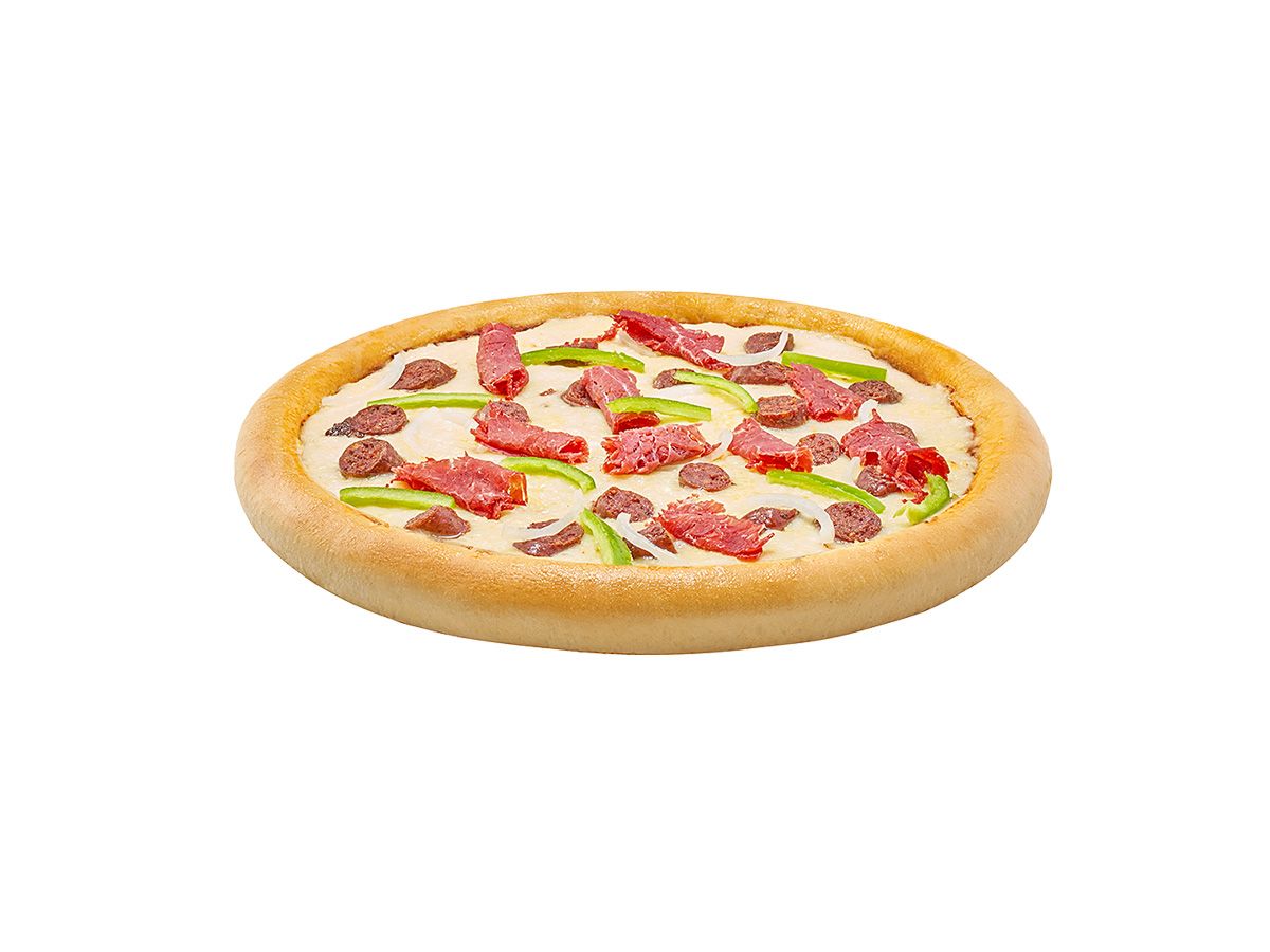 Sausage And Pastrami Pizza
