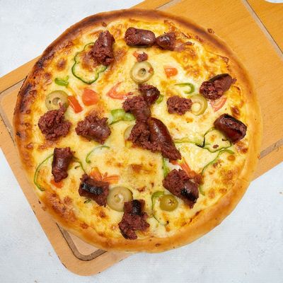 Italian sausage pizza