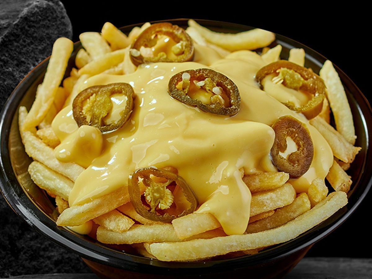 Jalapeno Fries With Cheddar And Strips Pieces