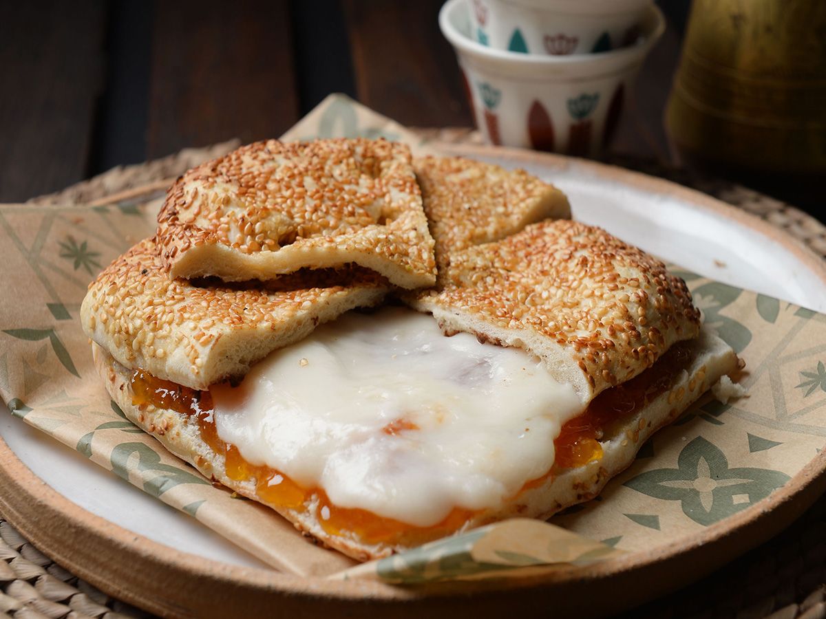 Jam and cheese