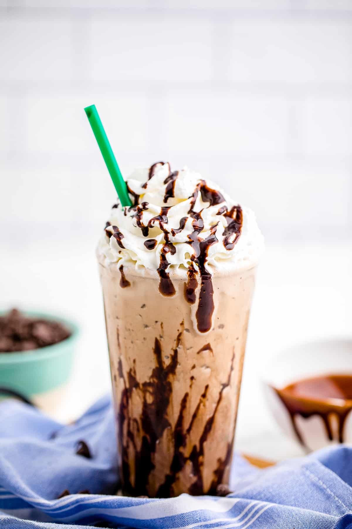 Caramel And Chocolate Chips Frappuccino