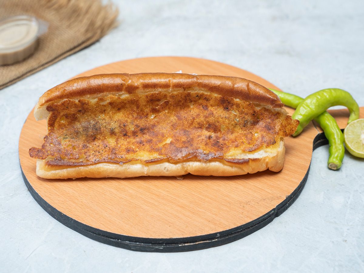 Mozzarella sausage sandwich