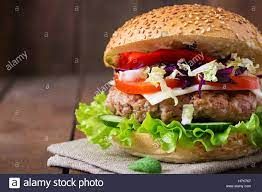 Juicy Lucy Burger Sandwich
