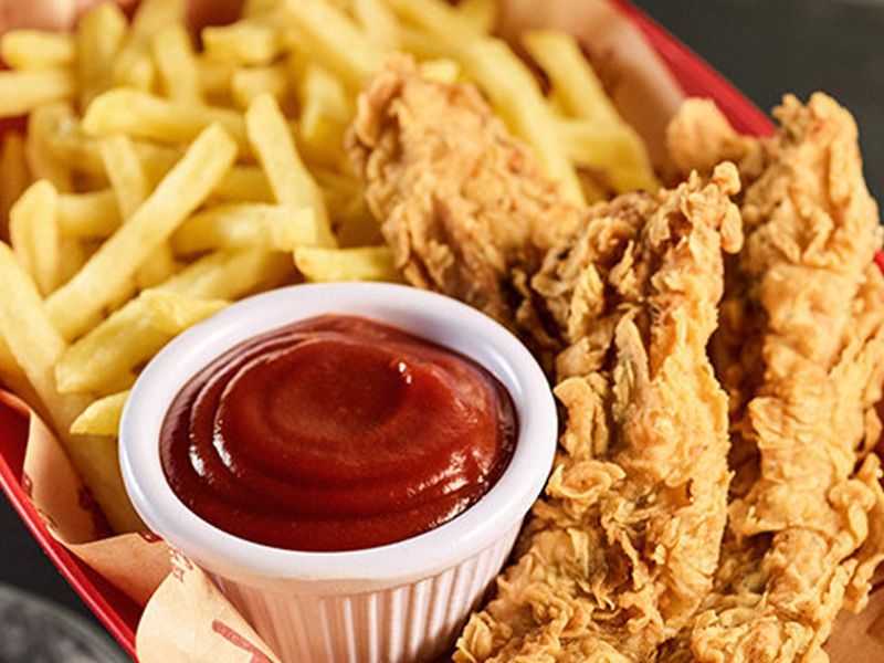Junior Chicken Stips & Fries