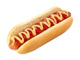 Ketchup And Mustard Hot Dog Sandwich