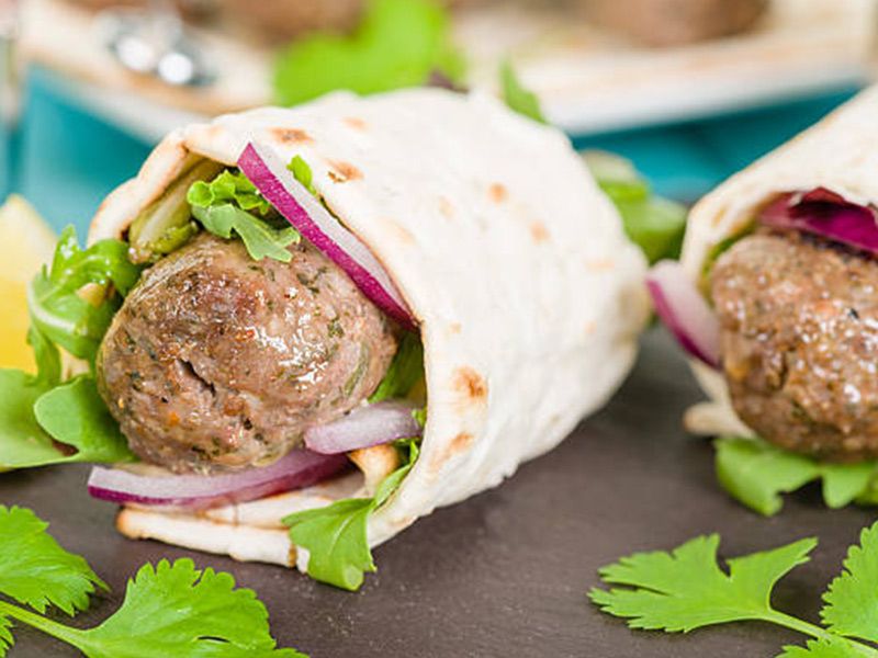 Mutton Kebab Sandwich