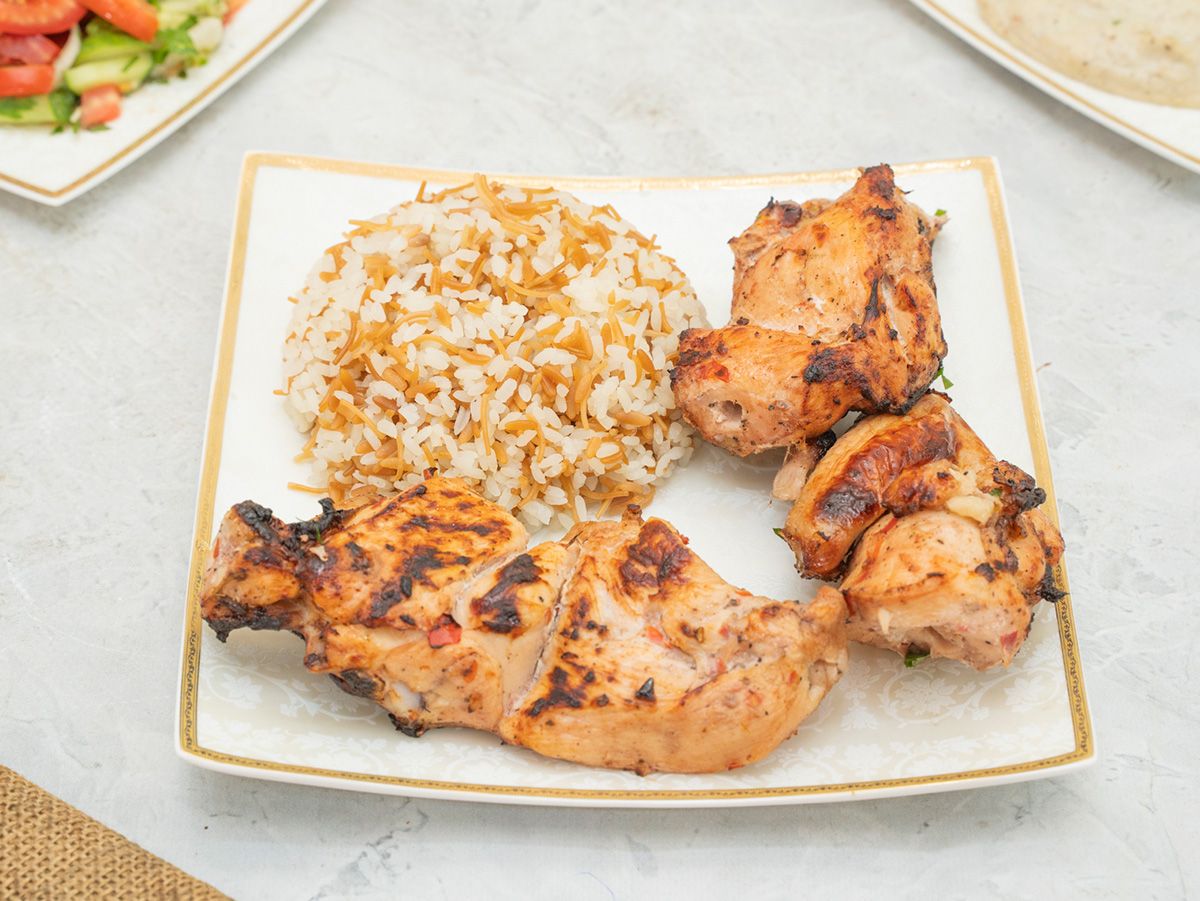 Quarter Grilled Chicken And Rice