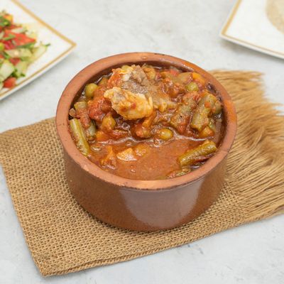 Baladi meat With okra Casserole