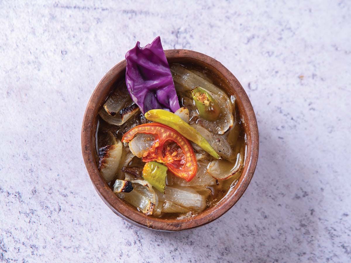 onion with meat casserole