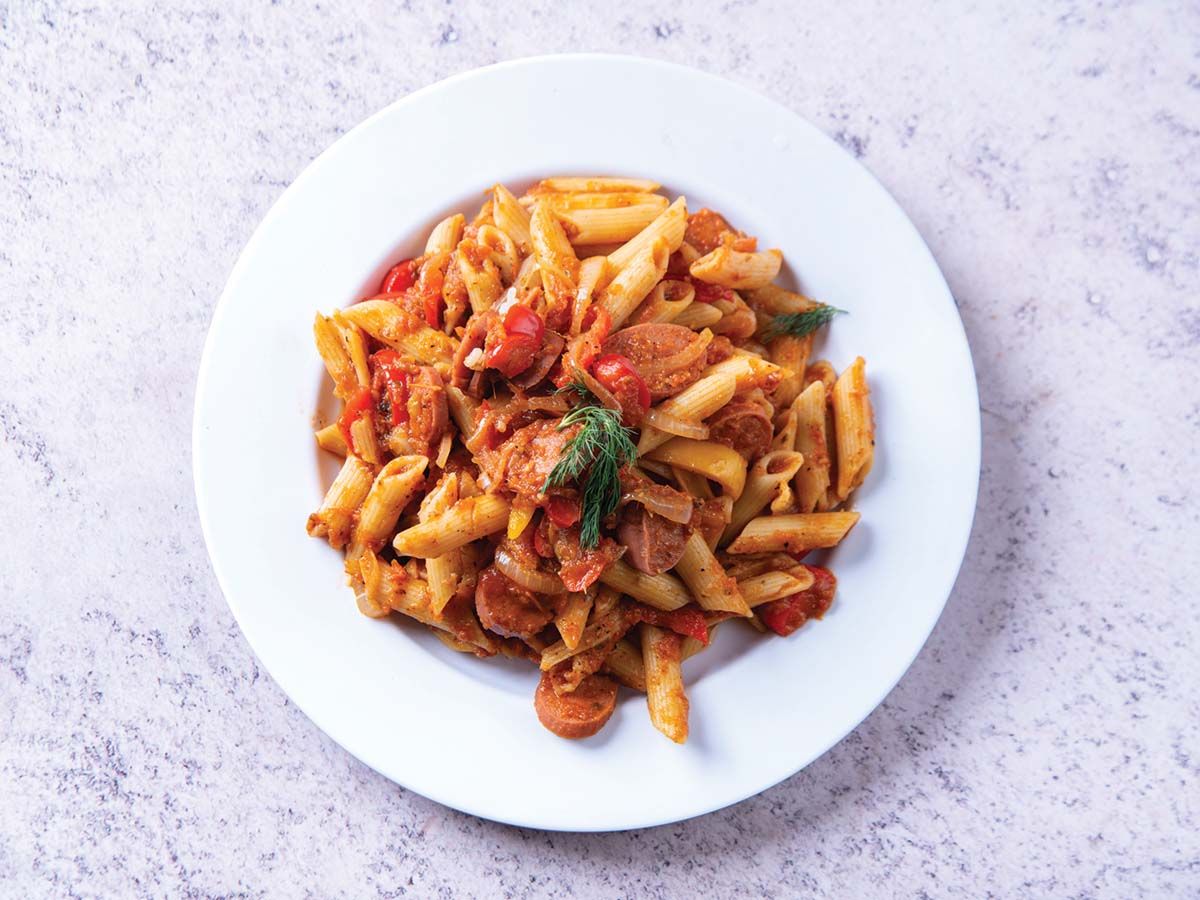 sausage pasta dish