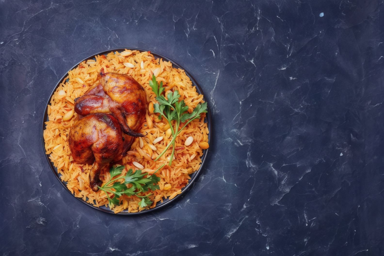 Half Kabsa Chicken With Rice
