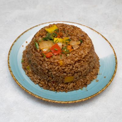 Sayadiyah Rice with Bell Peppers