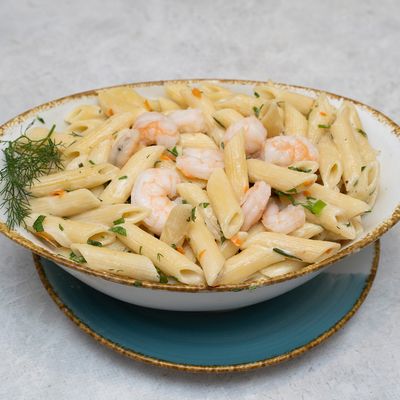 Creamy Seafood Penne Pasta