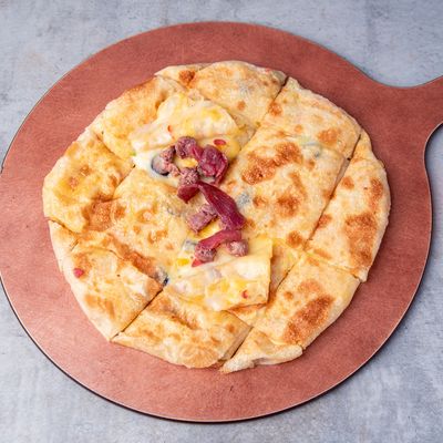 Pastrami and Kerry sausage pie