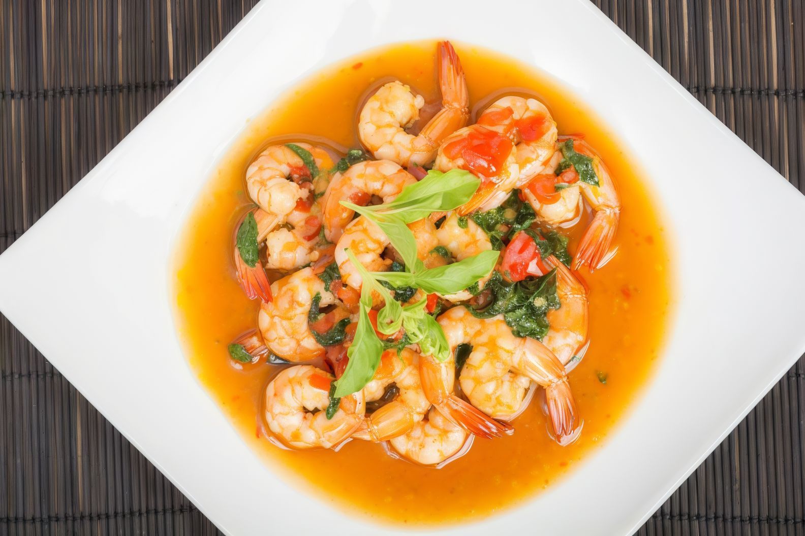Kapow Shrimp With Basil Sauce Platter