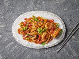 Kapow Shrimp With Basil Sauce
