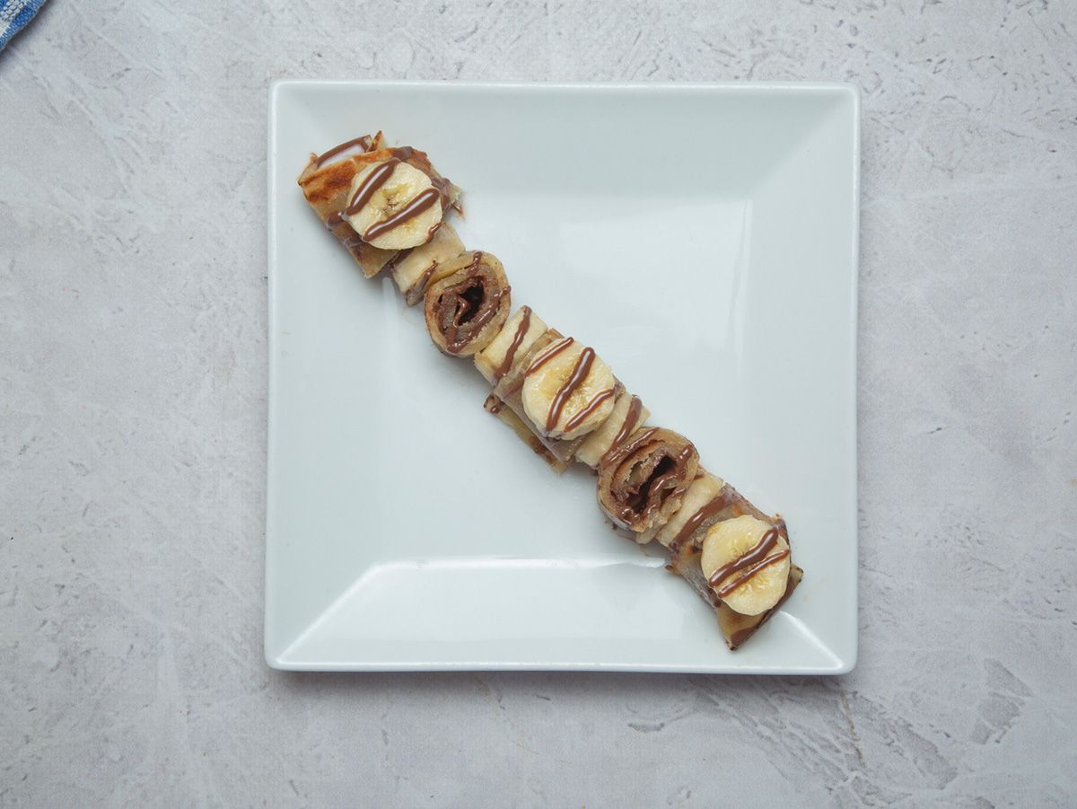 Nutella chapati with banana