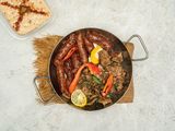 Liver And Mixed Sausage Pan