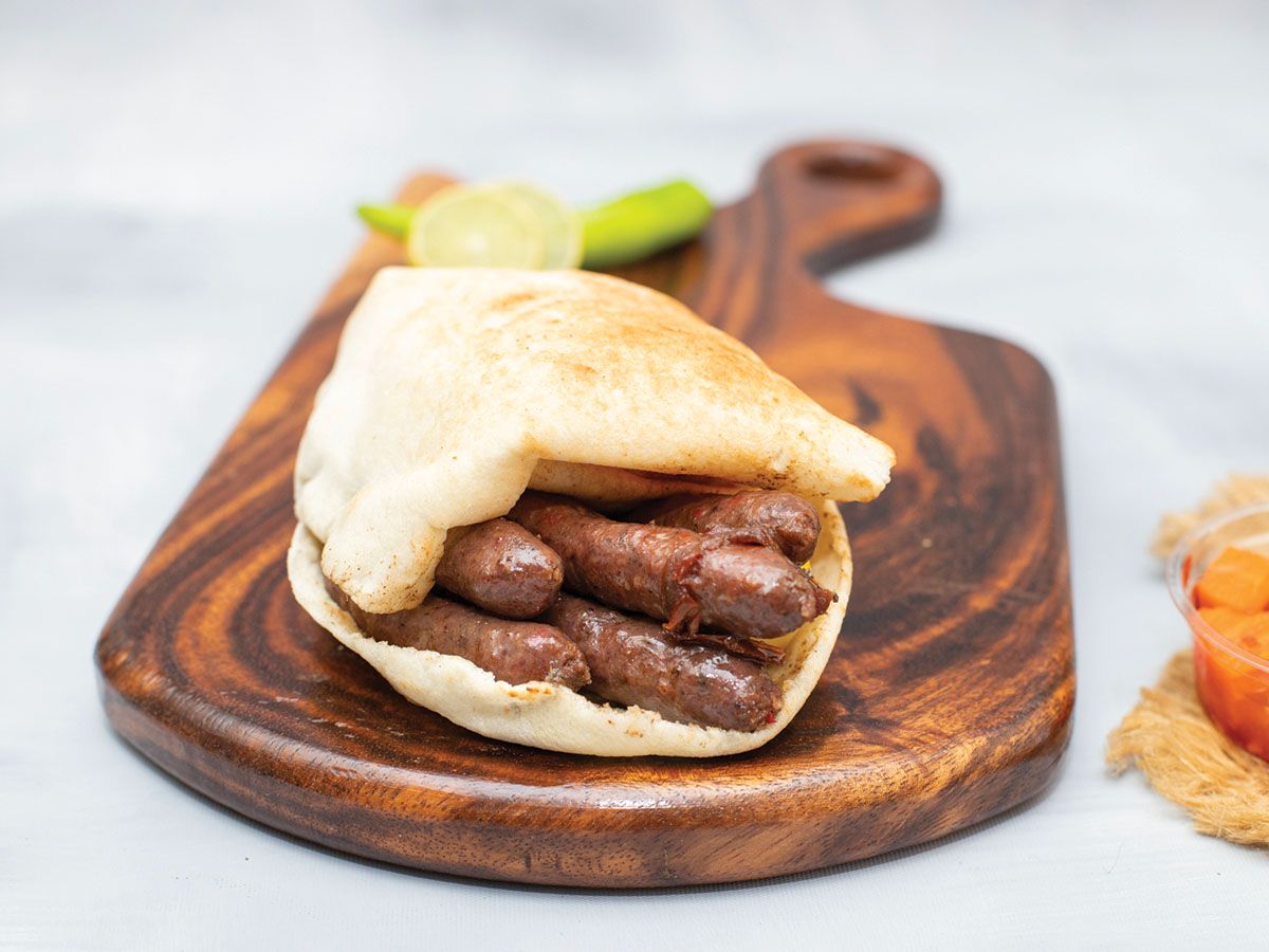 Alexandrian sausage Sandwich Baladi