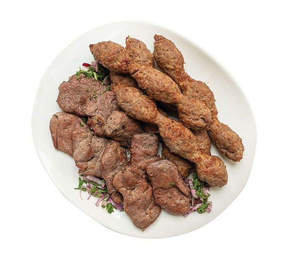 Kebab and kofta meal