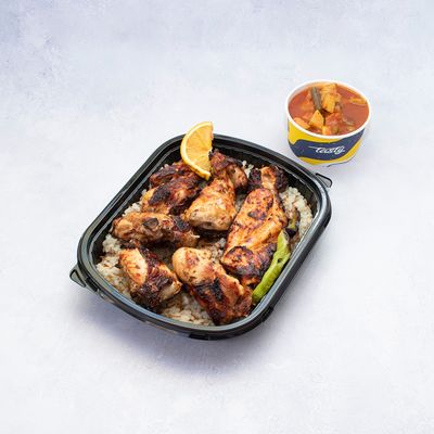 Half chicken meal