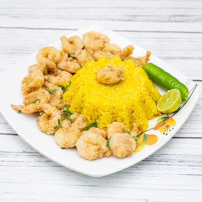 Rice with shrimp