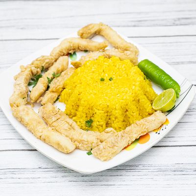 Rice with squid