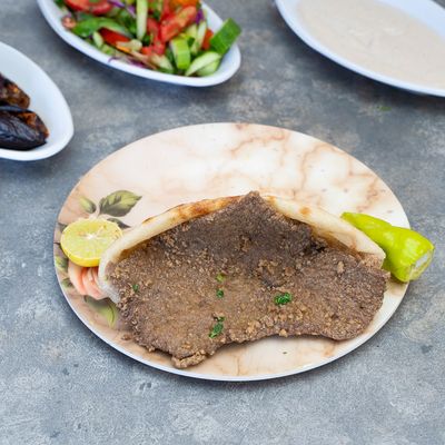 pane liver with bran Small sandwich el sharqawi
