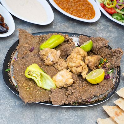 1/4 kilo of mixed liver and mokh el sharqawi