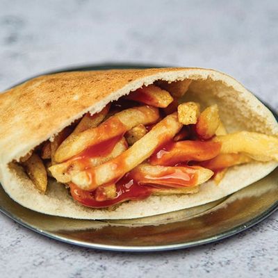 Ketchup Potatoes Sandwich