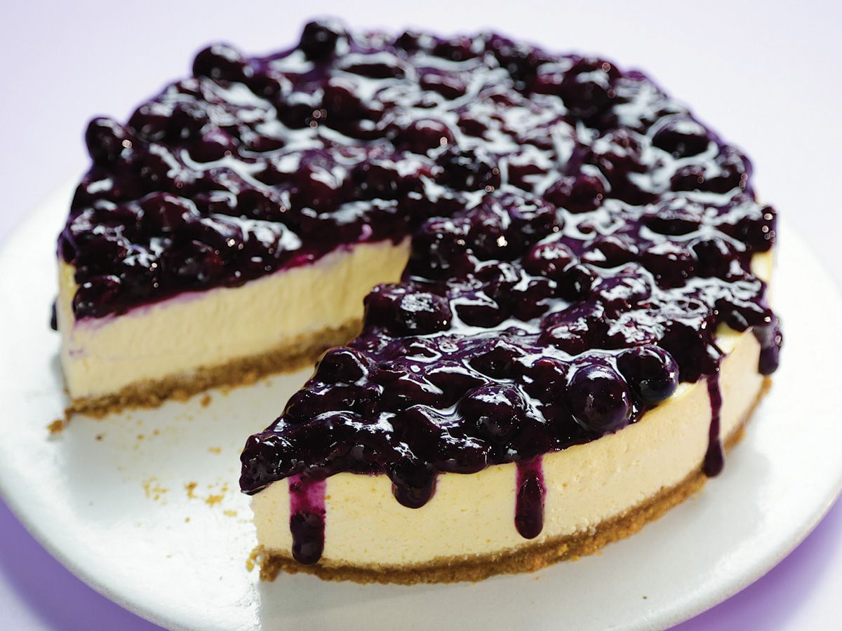 Keto Cheesecake Blue Berry