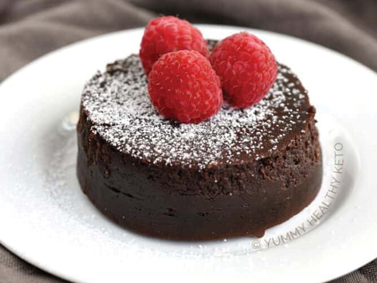 Keto Volcano cake Chocolate