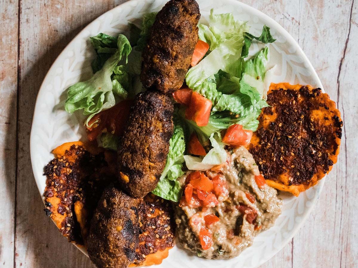 Kibbeh on the skewer