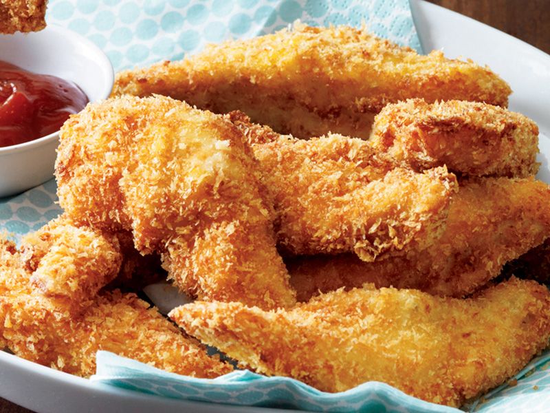 Fried Chicken Strips Sandwich Kids Meal