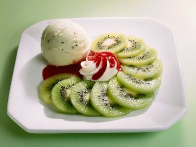 Kiwi With Ice Cream Platter