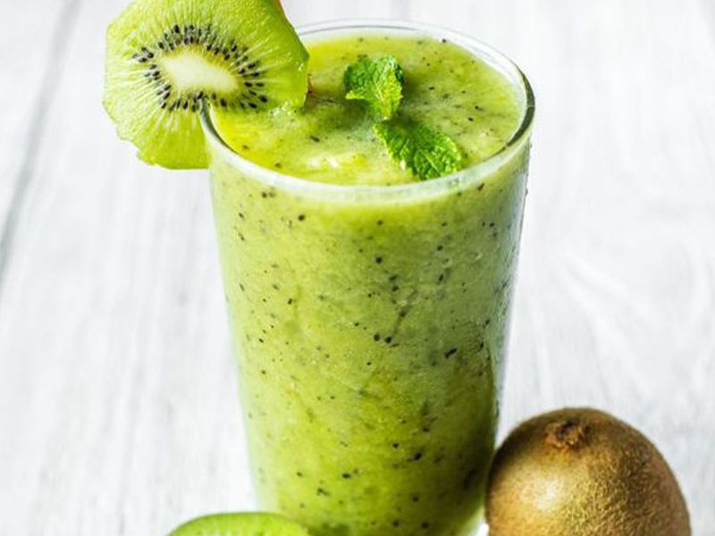 Kiwi With Milk Juice