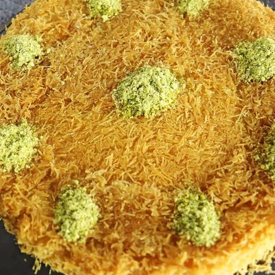 Knafeh Rice With Basbousa And Nuts