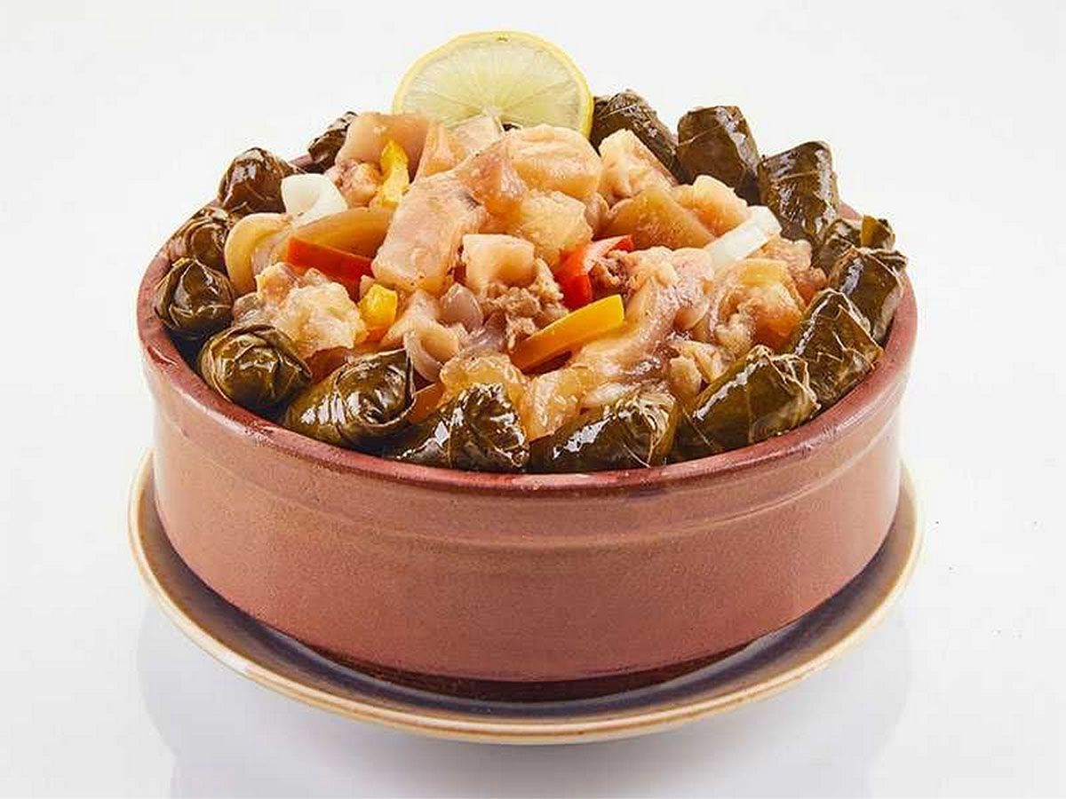 Knuckles With Vine Leaves Tajine
