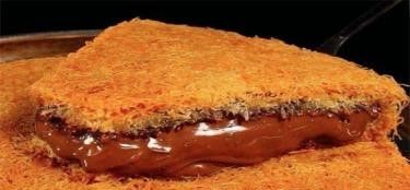 Nutella Chocolate Charcoal Konafa