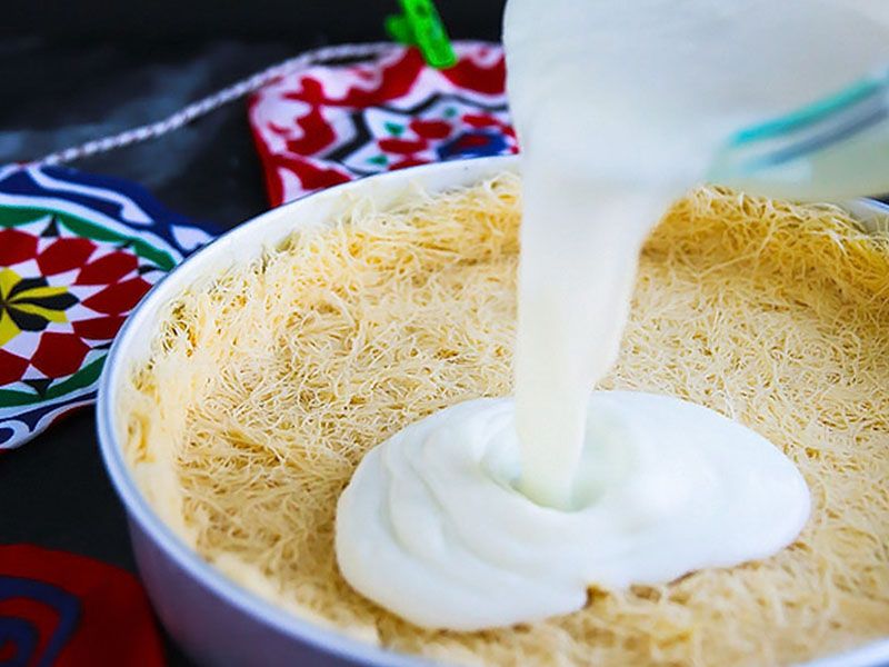 Konafa With Cream