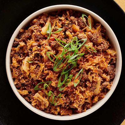 أرز مقلي كيمتشي لحم كوري