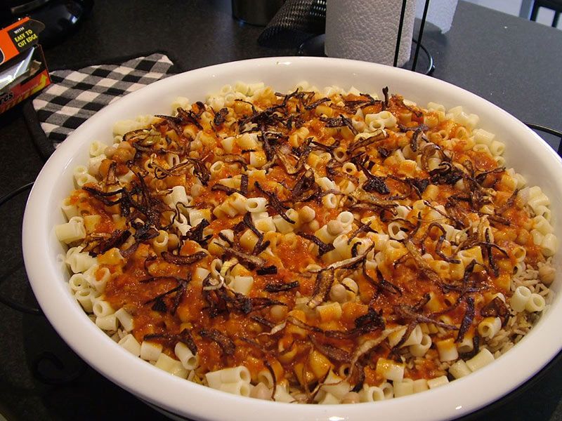 Koshary With Oriental Sausage