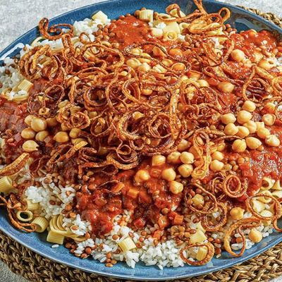 Koshari with Alexandrian Liver