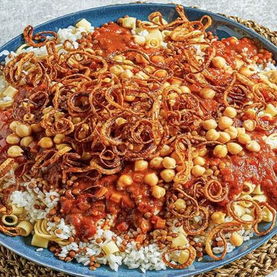 Koshari With Alexandrian Sausage