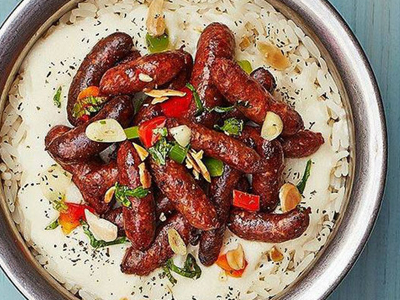 Koshary With Oriental Sausage