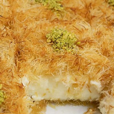 Kunafa with cream