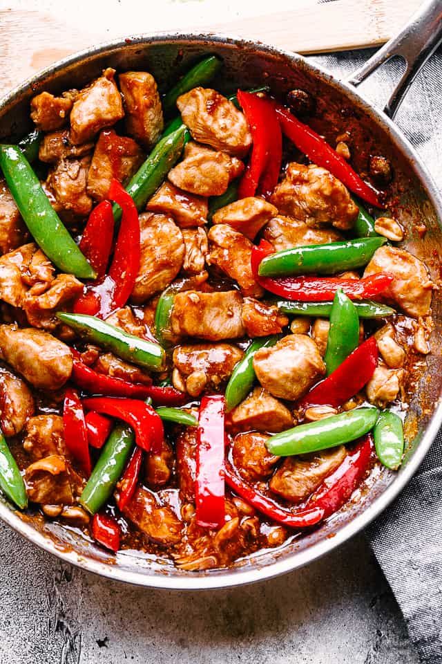 Chicken With Kung Pao Sauce Platter