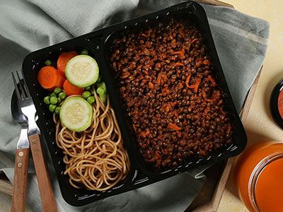 Lentil With Bolognaise Sauce Platter