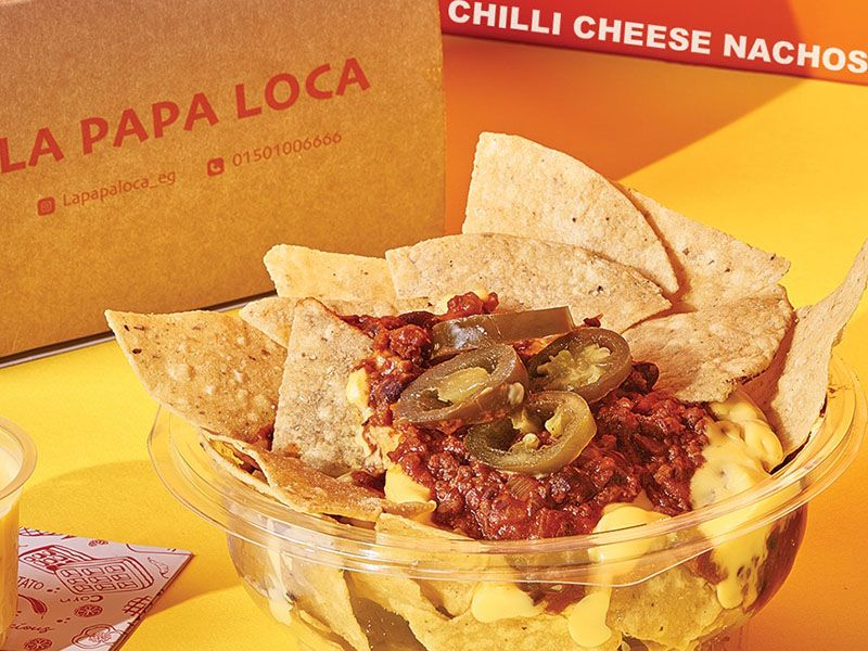 La Papa Chili Cheese Nachos