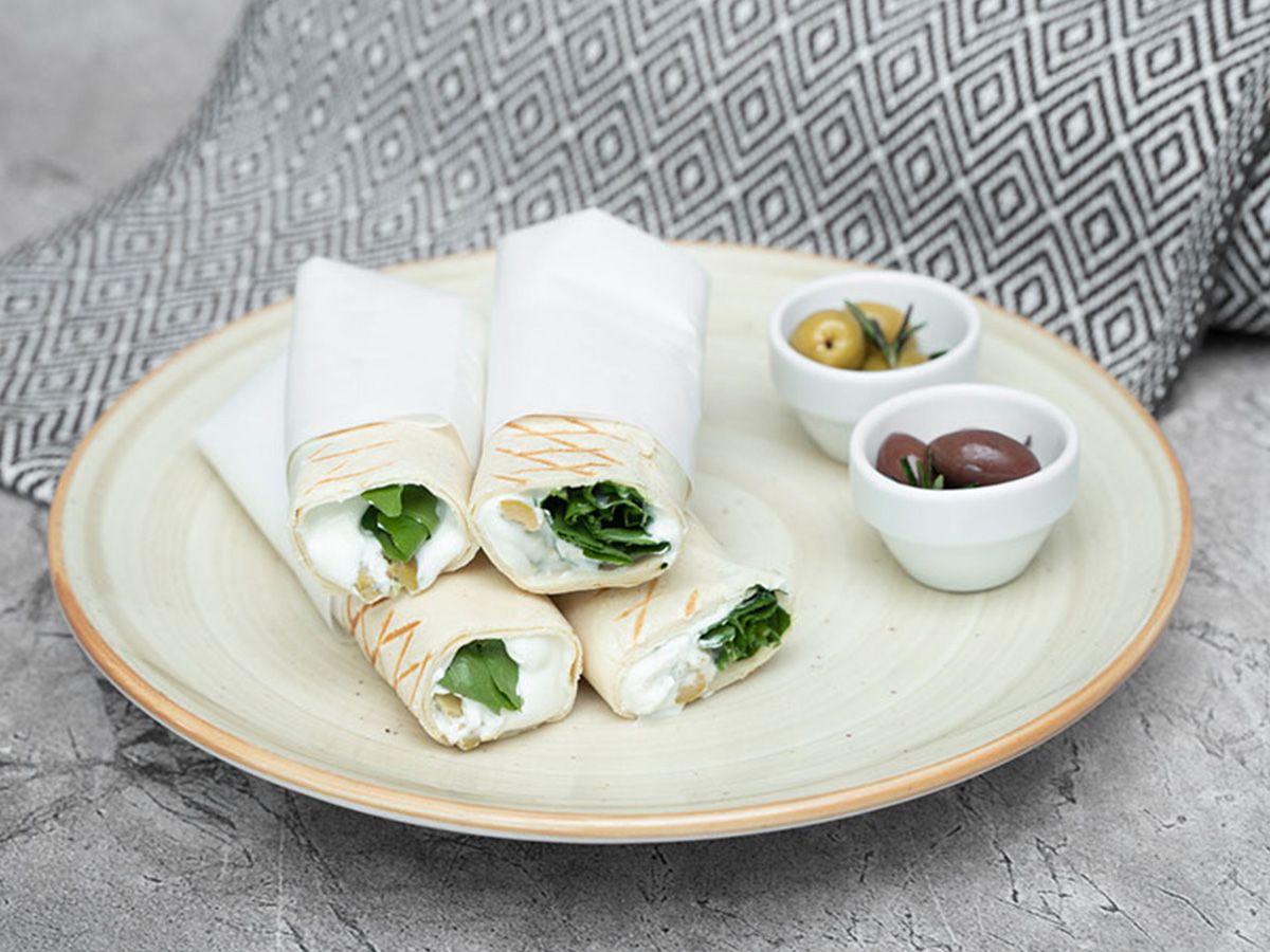 Arugula Labneh Wrap